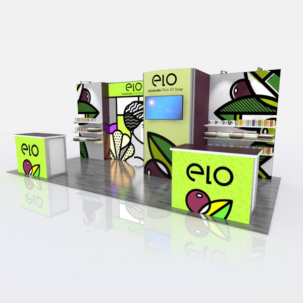 10 x 20 Modular Inline Exhibit Kit 07