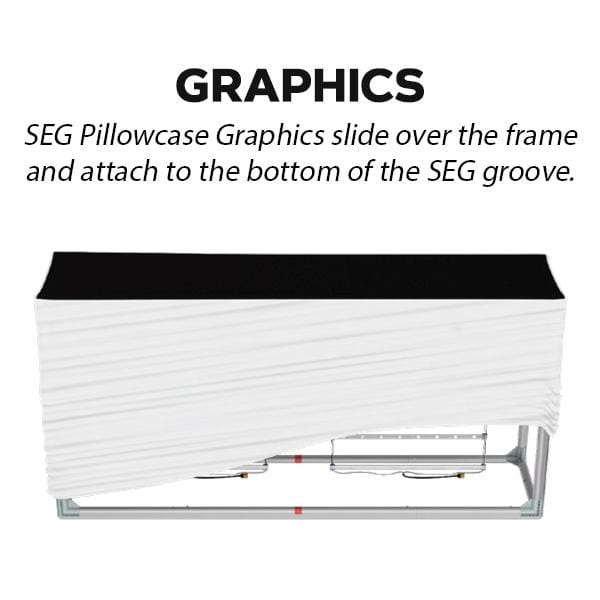 10ft Backlit SEG Light Box Counter