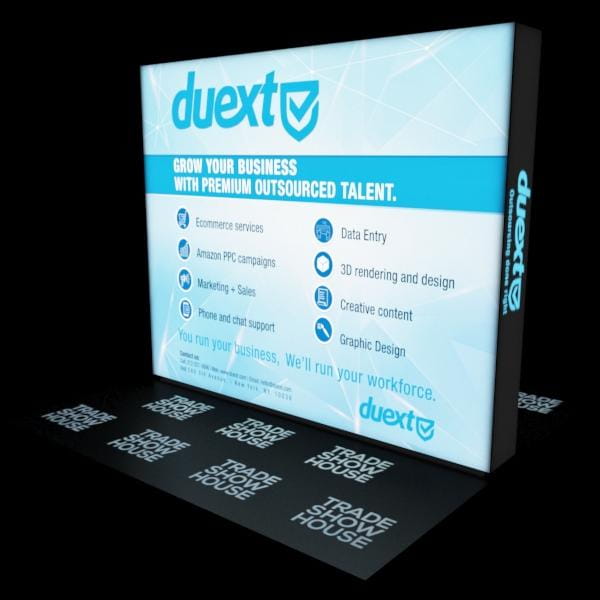 10ft Backlit SEG Light Box Display - Double Sided Backlit Displays