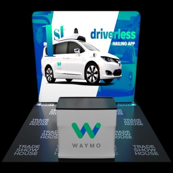 10ft x 8ft Backlit Tension Fabric Display Case to Counter Kit - Backlit Displays