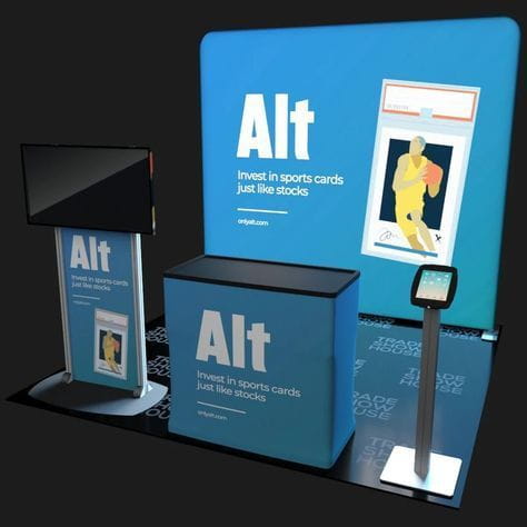 Our 10ft Backlit Tension Fabric Display Kit is an ultra-bright and vivid portable backlit trade show display
