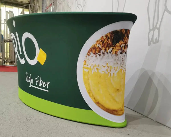 10ft Curved Tension Fabric Counter - Counters