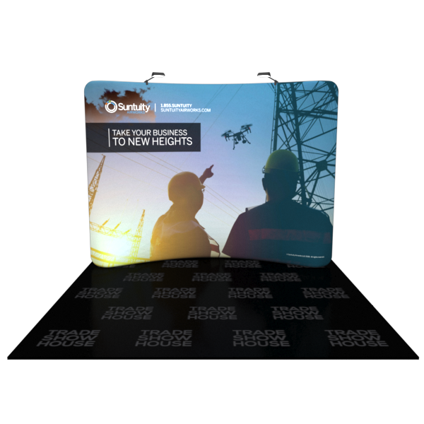 10ft Curved Tension Fabric Display - Tension Fabric Displays