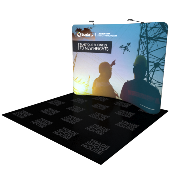 10ft Curved Tension Fabric Display - Tension Fabric Displays