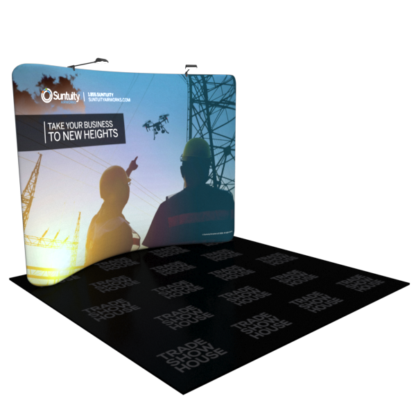 10ft Curved Tension Fabric Display - Tension Fabric Displays