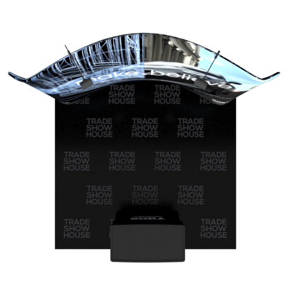10ft Curved Tension Fabric Display Case Counter Kit - Tension Fabric Displays