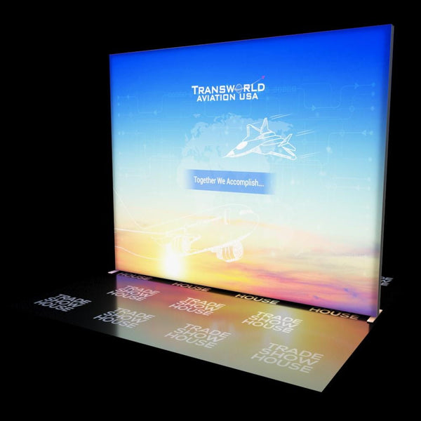 10ft x 8ft Double Sided Edge Lit SEG Lightbox Display