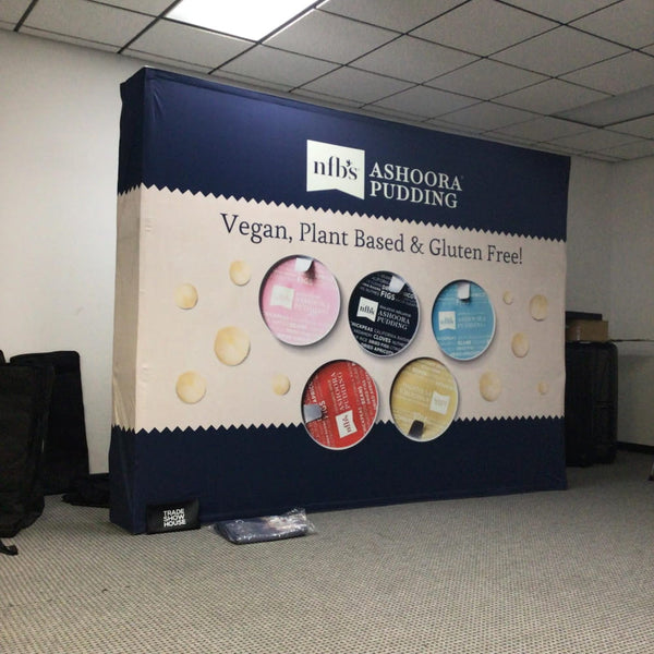 10ft Straight Pop Up Fabric Display - Displays