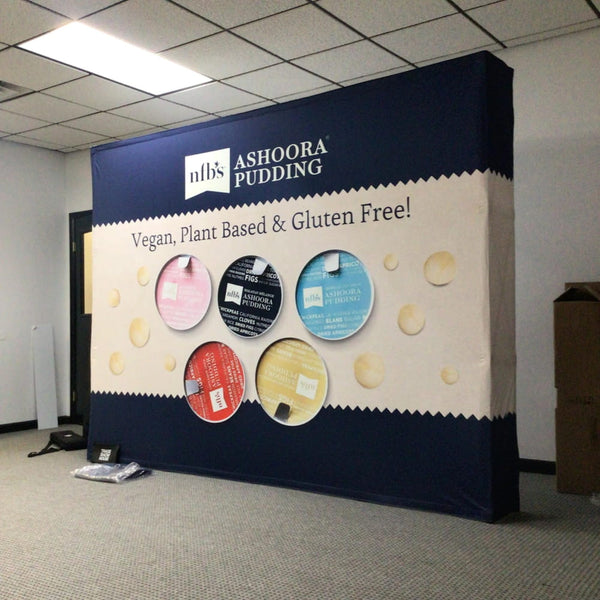10ft Straight Pop Up Fabric Display - Displays