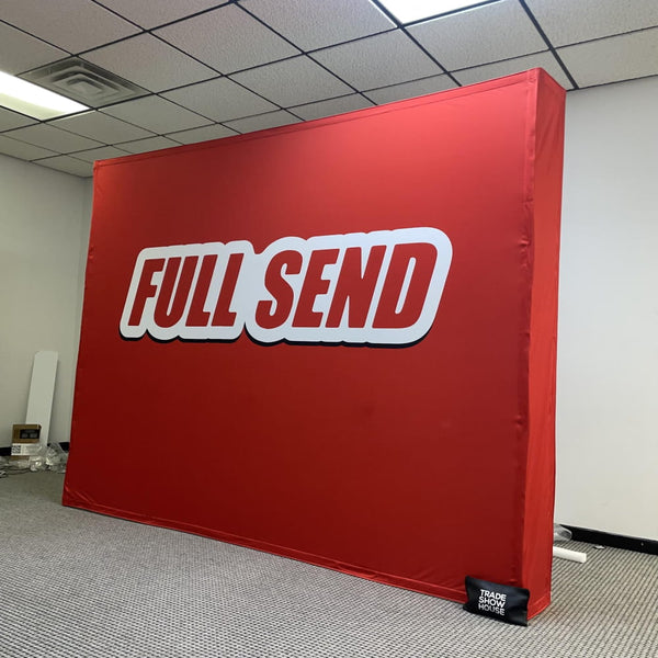 10ft Straight Pop Up Fabric Display - Displays