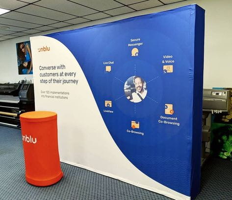 10ft Straight Pop Up Fabric Display - Displays