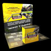 Our 10ft Straight Tension Fabric Display Kit is a sleek and modern style backdrop that features aluminum tube system