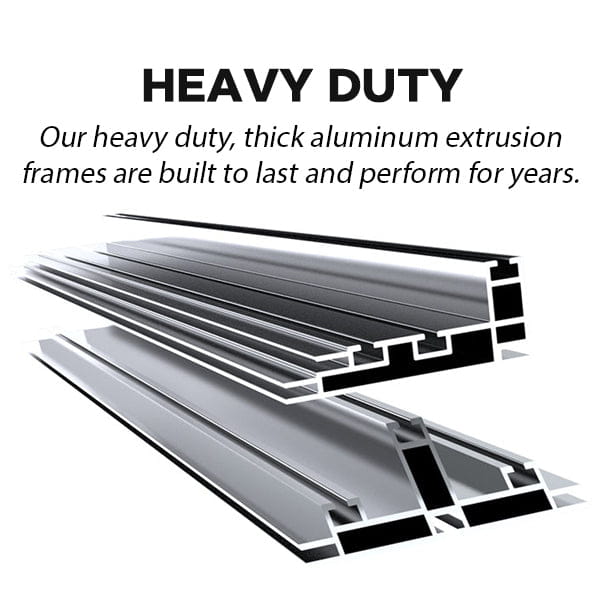 10ft x 8ft heavy-duty pro light box with thick silver aluminum frames