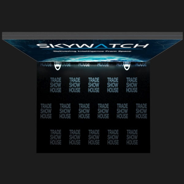 Skywatch screen on 10ft x 8ft Heavy-Duty Pro Light Box Display