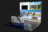 Our 10x10 Frameless SEG Lightbox TV Display Kit 03 features a floating mounted internally to your display. Stream