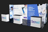 Our 10x20 Frameless SEG Lightbox Display Kit 03 features two 10ft Displays paired side by for a seamless 20ft light box