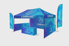 Our 15ft Custom Pop Up Canopy Tent features a lightweight, stable rust-resistant aluminum frame and is perfect