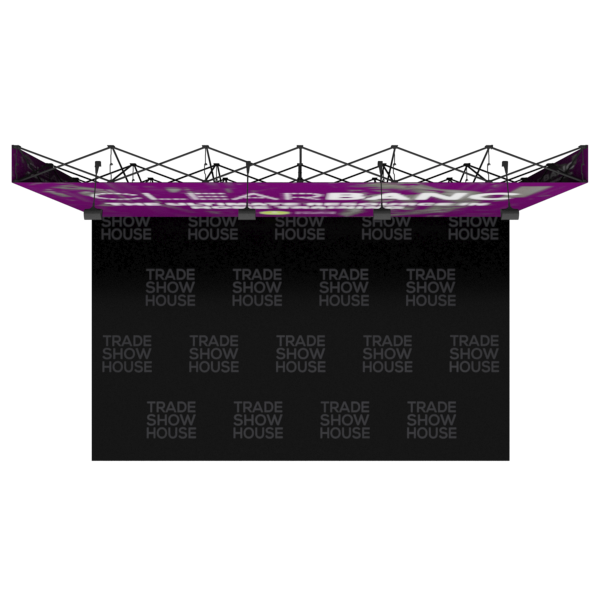 15ft Straight Pop Up Fabric Display - Fabric Pop Up Displays