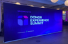 Donor Experience Summit logo on 20ft Backlit SEG Light Box Wall