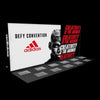 Adidas 20ft backlit SEG light box wall with bold black-and-white portrait, red text and logo