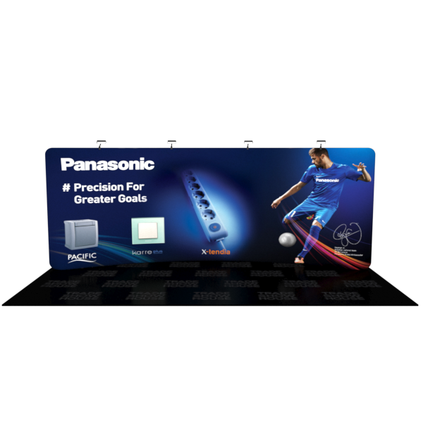 20ft x 8ft Curved Tension Fabric Display - Tension Fabric Displays