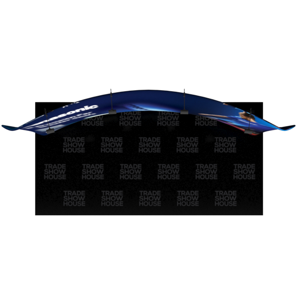 20ft x 8ft Curved Tension Fabric Display - Tension Fabric Displays