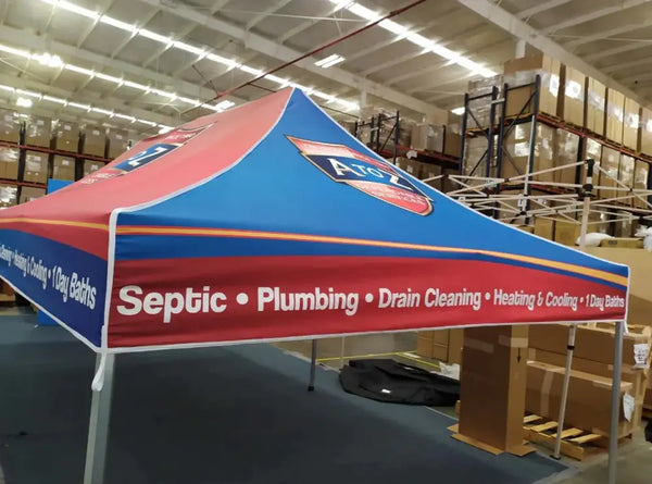 20ft Pop Up Tent with Backwall and Sidewalls - Pop Up Tents