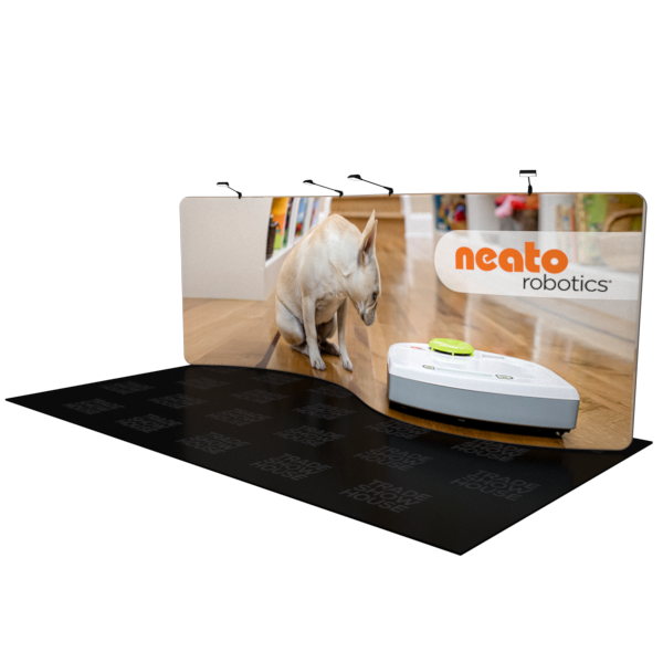 20ft Serpentine Tension Fabric Display - Tension Fabric Displays