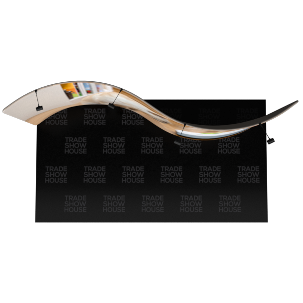 20ft Serpentine Tension Fabric Display - Tension Fabric Displays