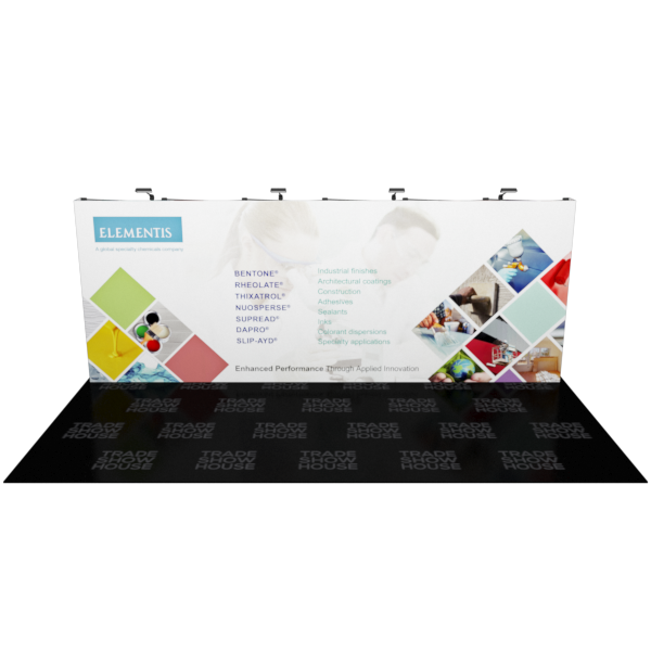 20ft x 7.5ft Straight Pop Up Display - Fabric Pop Up Displays