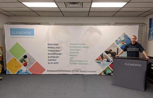 20ft Straight Pop Up Fabric Display - Displays