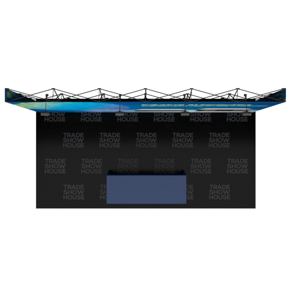 20ft x 7.5ft Straight Pop Up Display Table Cover Kit - Fabric Pop Up Displays