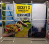 28’’ Full Waterfall Shelving Display with Dickey’s Barbecue Pit ad