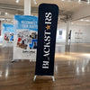 BlackStars 2ft Tension Fabric Banner Stand with Star Logo