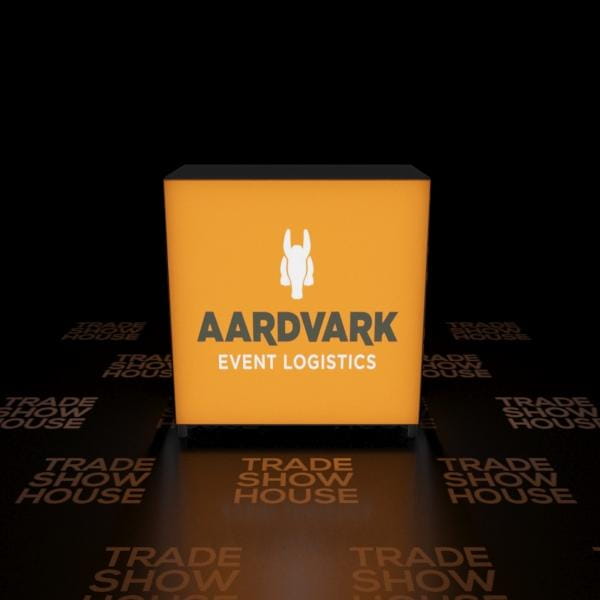 3.5ft Backlit SEG Light Box Counter