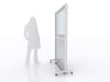 3-Panel Folding Safety Divider Partition Barriers with Wheels