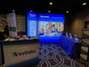 Our 3ft Backlit Tension Fabric Display is an ultra-bright and vivid portable backlit trade show display that showcase