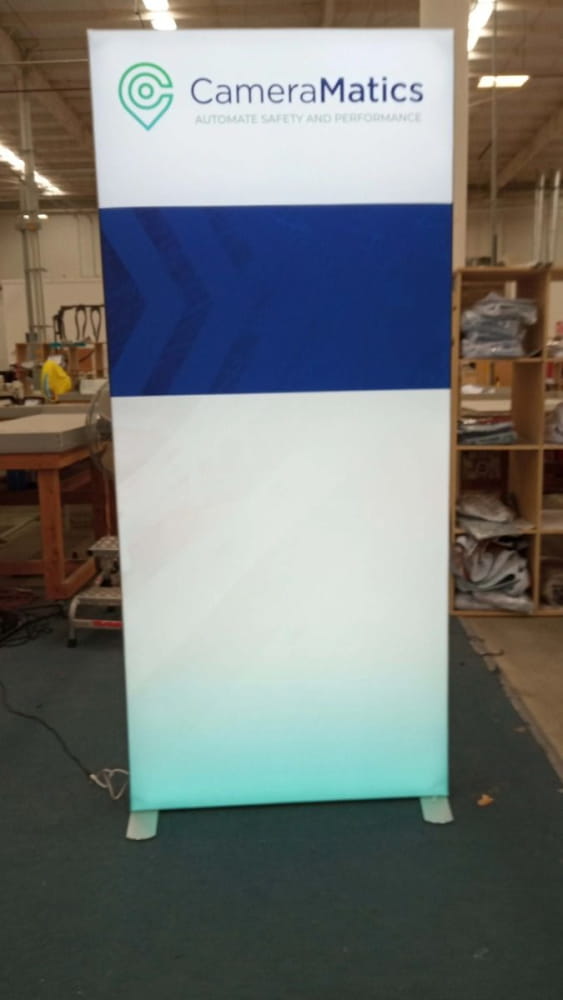 Our 3ft Frameless SEG Lightbox Display is one of the easiest and brightest lightbox displays on exhibit market