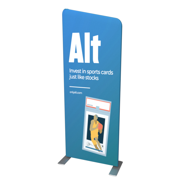 3ft x 8ft Angled Top Tension Fabric Modular Display - Tension Fabric Modular Display Panels