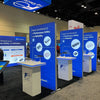 Our 4.5ft Frameless SEG Lightbox Display is one of the easiest and brightest lightbox displays on exhibit market