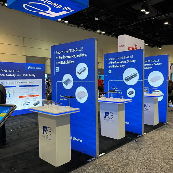 Our 4.5ft Frameless SEG Lightbox Display is one of the easiest and brightest lightbox displays on exhibit market