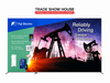 Our 4.5ft Frameless SEG Lightbox Display is one of the easiest and brightest lightbox displays on exhibit market
