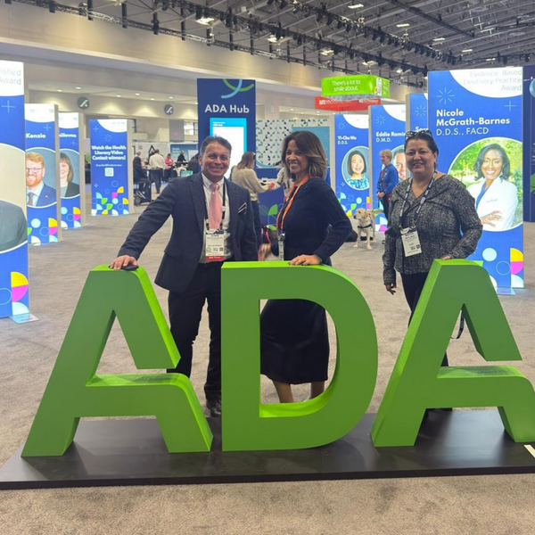 Bright green 3D ADA letters in 4.5ft frameless SEG lightbox display