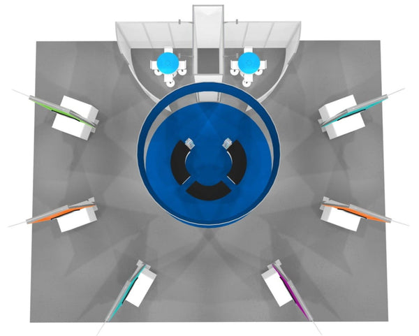 40 x 50 Modular Island Exhibit Kit 01