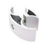 50mm/32mm white aluminum butterfly clamp with sleek design