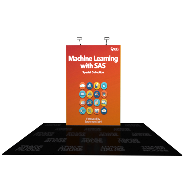 5ft x 7.5ft Straight Pop Up Display - Fabric Pop Up Displays