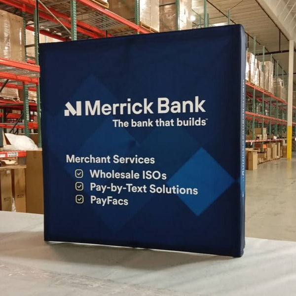 Our 5ft Tabletop Pop Up Fabric Display is a lightweight and easy to setup pop-up with stretch graphics included black