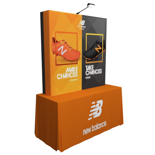 5ft x 5ft Tabletop Pop Up Fabric Display Kit - Fabric Pop Up Displays