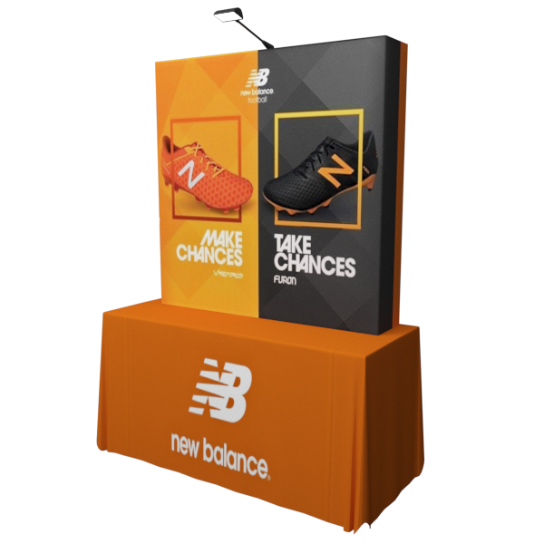 5ft x 5ft Tabletop Pop Up Fabric Display Kit - Fabric Pop Up Displays