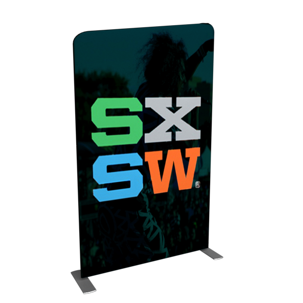 5ft x 8ft Angled Top Tension Fabric Modular Display - Tension Fabric Modular Display Panels